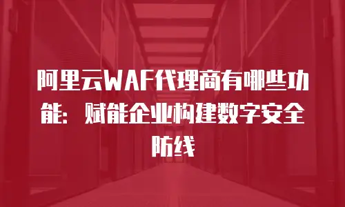 阿里云WAF代理商有哪些功能：赋能企业构建数字安全防线