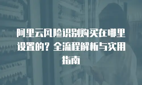 阿里云风险识别购买在哪里设置的？全流程解析与实用指南