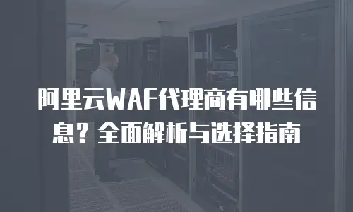 阿里云WAF代理商有哪些信息？全面解析与选择指南