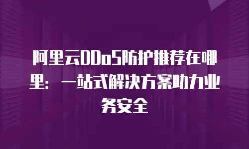 阿里云DDoS防护推荐在哪里：一站式解决方案助力业务安全