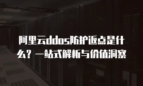 阿里云ddos防护返点是什么？一站式解析与价值洞察