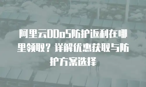 阿里云DDoS防护返利在哪里领取？详解优惠获取与防护方案选择