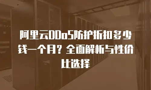 阿里云DDoS防护折扣多少钱一个月？全面解析与性价比选择