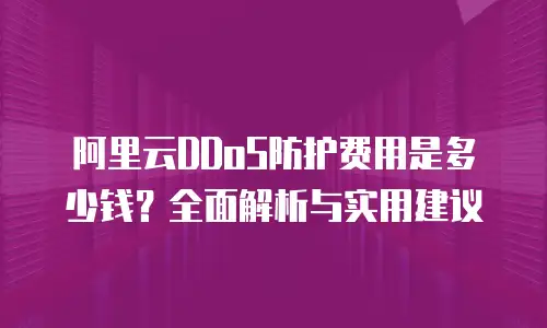 阿里云DDoS防护费用是多少钱？全面解析与实用建议