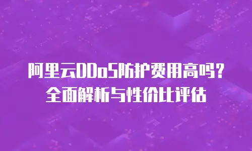 阿里云DDoS防护费用高吗？全面解析与性价比评估