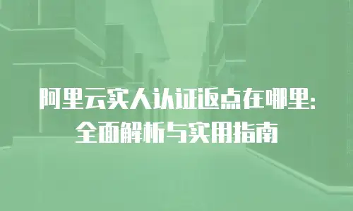 阿里云实人认证返点在哪里：全面解析与实用指南