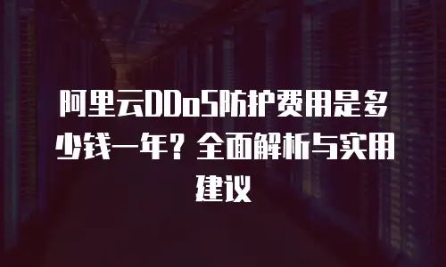 阿里云DDoS防护费用是多少钱一年？全面解析与实用建议