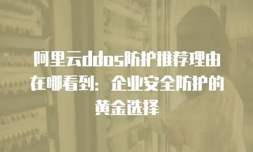 阿里云ddos防护推荐理由在哪看到：企业安全防护的黄金选择