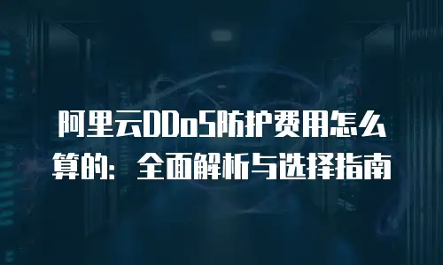 阿里云DDoS防护费用怎么算的：全面解析与选择指南