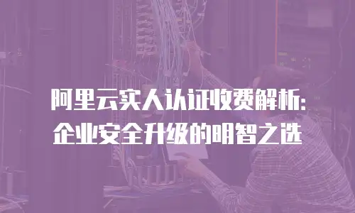 阿里云实人认证收费解析：企业安全升级的明智之选