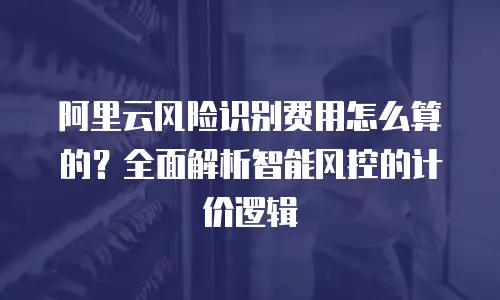 阿里云风险识别费用怎么算的？全面解析智能风控的计价逻辑