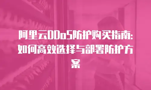 阿里云DDoS防护购买指南：如何高效选择与部署防护方案