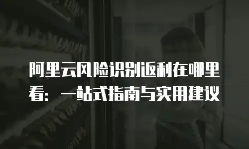 阿里云风险识别返利在哪里看：一站式指南与实用建议
