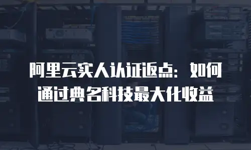 阿里云实人认证返点：如何通过典名科技最大化收益