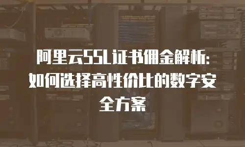 阿里云SSL证书佣金解析：如何选择高性价比的数字安全方案