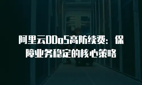 阿里云DDoS高防续费：保障业务稳定的核心策略