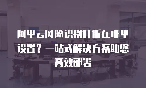 阿里云风险识别打折在哪里设置？一站式解决方案助您高效部署