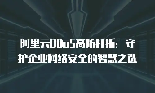 阿里云DDoS高防打折：守护企业网络安全的智慧之选