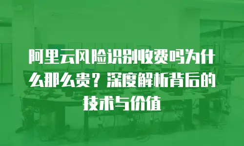 阿里云风险识别收费吗为什么那么贵？深度解析背后的技术与价值
