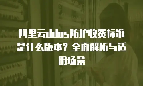 阿里云ddos防护收费标准是什么版本？全面解析与适用场景