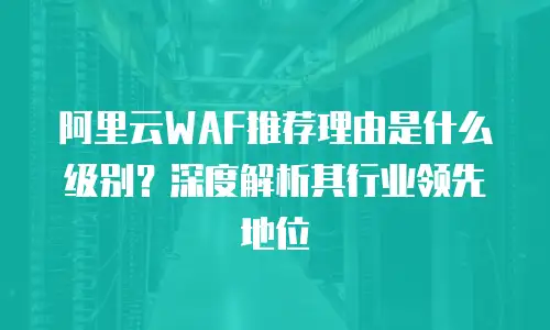 阿里云WAF推荐理由是什么级别？深度解析其行业领先地位