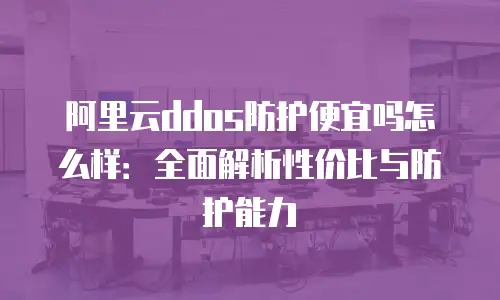 阿里云ddos防护便宜吗怎么样：全面解析性价比与防护能力