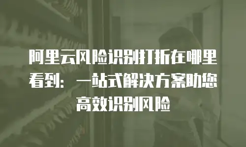 阿里云风险识别打折在哪里看到：一站式解决方案助您高效识别风险