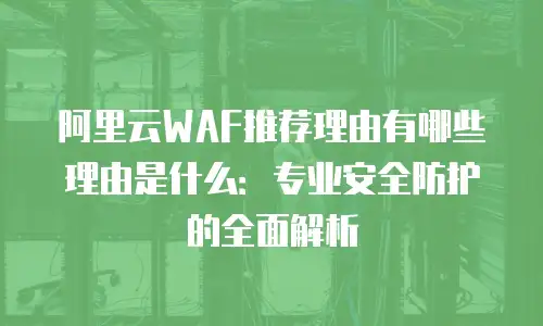 阿里云WAF推荐理由有哪些理由是什么：专业安全防护的全面解析