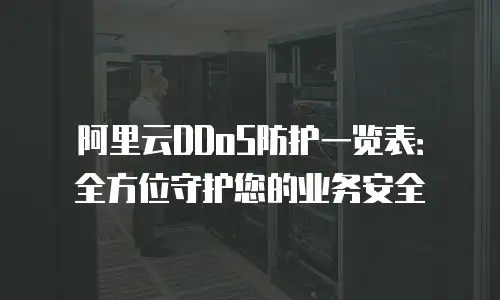阿里云DDoS防护一览表：全方位守护您的业务安全