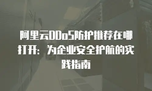 阿里云DDoS防护推荐在哪打开：为企业安全护航的实践指南