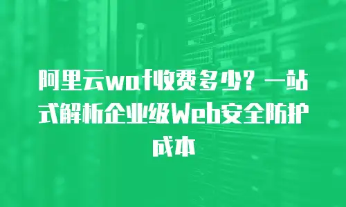 阿里云waf收费多少？一站式解析企业级Web安全防护成本