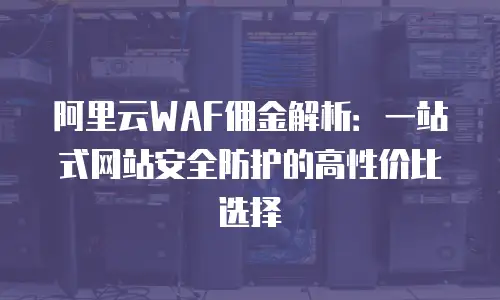 阿里云WAF佣金解析：一站式网站安全防护的高性价比选择