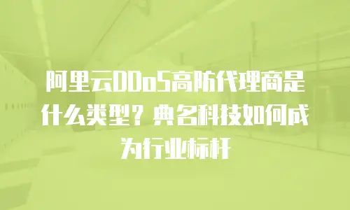 阿里云DDoS高防代理商是什么类型？典名科技如何成为行业标杆