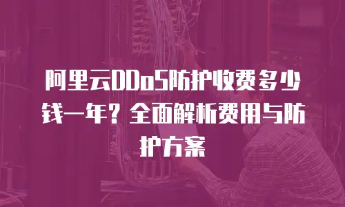 阿里云DDoS防护收费多少钱一年？全面解析费用与防护方案