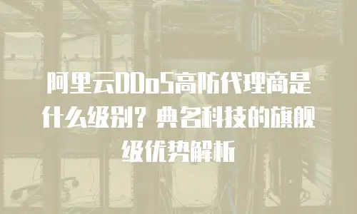 阿里云DDoS高防代理商是什么级别？典名科技的旗舰级优势解析