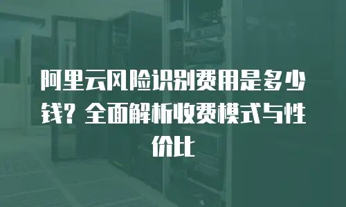 阿里云风险识别费用是多少钱？全面解析收费模式与性价比