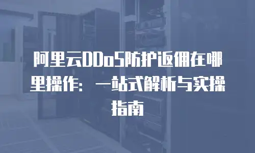 阿里云DDoS防护返佣在哪里操作：一站式解析与实操指南