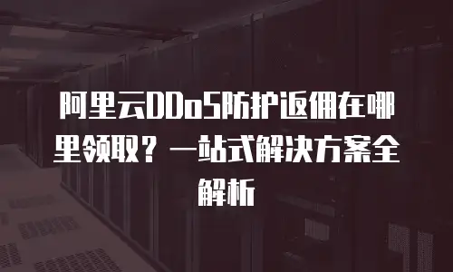 阿里云DDoS防护返佣在哪里领取？一站式解决方案全解析