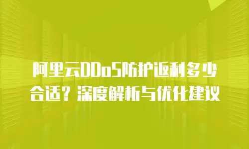 阿里云DDoS防护返利多少合适？深度解析与优化建议