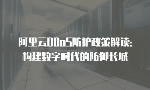 阿里云DDoS防护政策解读：构建数字时代的防御长城