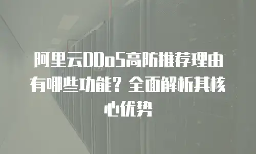 阿里云DDoS高防推荐理由有哪些功能？全面解析其核心优势