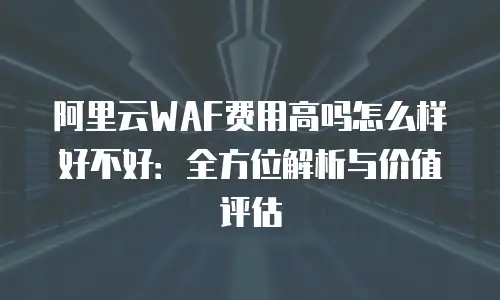 阿里云WAF费用高吗怎么样好不好：全方位解析与价值评估