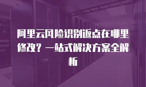 阿里云风险识别返点在哪里修改？一站式解决方案全解析