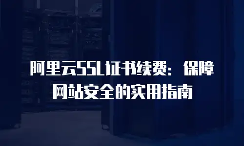 阿里云SSL证书续费：保障网站安全的实用指南