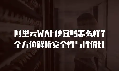 阿里云WAF便宜吗怎么样？全方位解析安全性与性价比