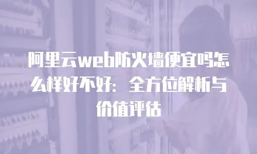 阿里云web防火墙便宜吗怎么样好不好：全方位解析与价值评估