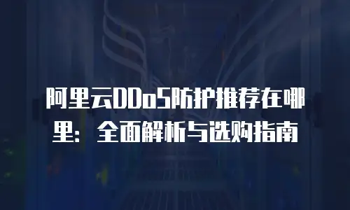 阿里云DDoS防护推荐在哪里：全面解析与选购指南
