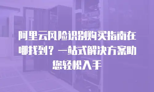 阿里云风险识别购买指南在哪找到？一站式解决方案助您轻松入手
