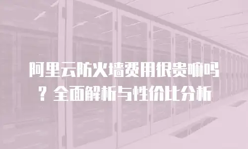 阿里云防火墙费用很贵嘛吗？全面解析与性价比分析