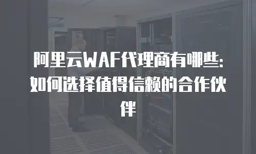 阿里云WAF代理商有哪些：如何选择值得信赖的合作伙伴